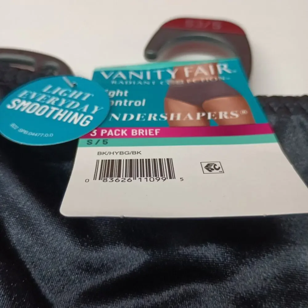 Vanity Fair‎ Radiant Collection Light Control Undershapers 3 Pack Brief S/5